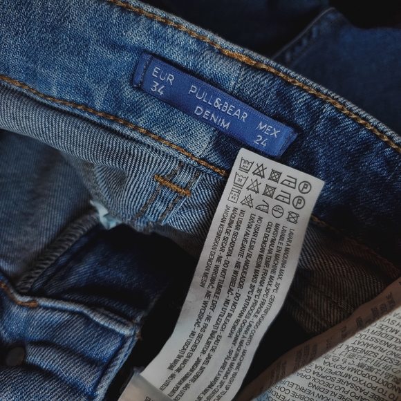 Super High Rise Split Tone / Patch Jeans - Picture 8 of 8